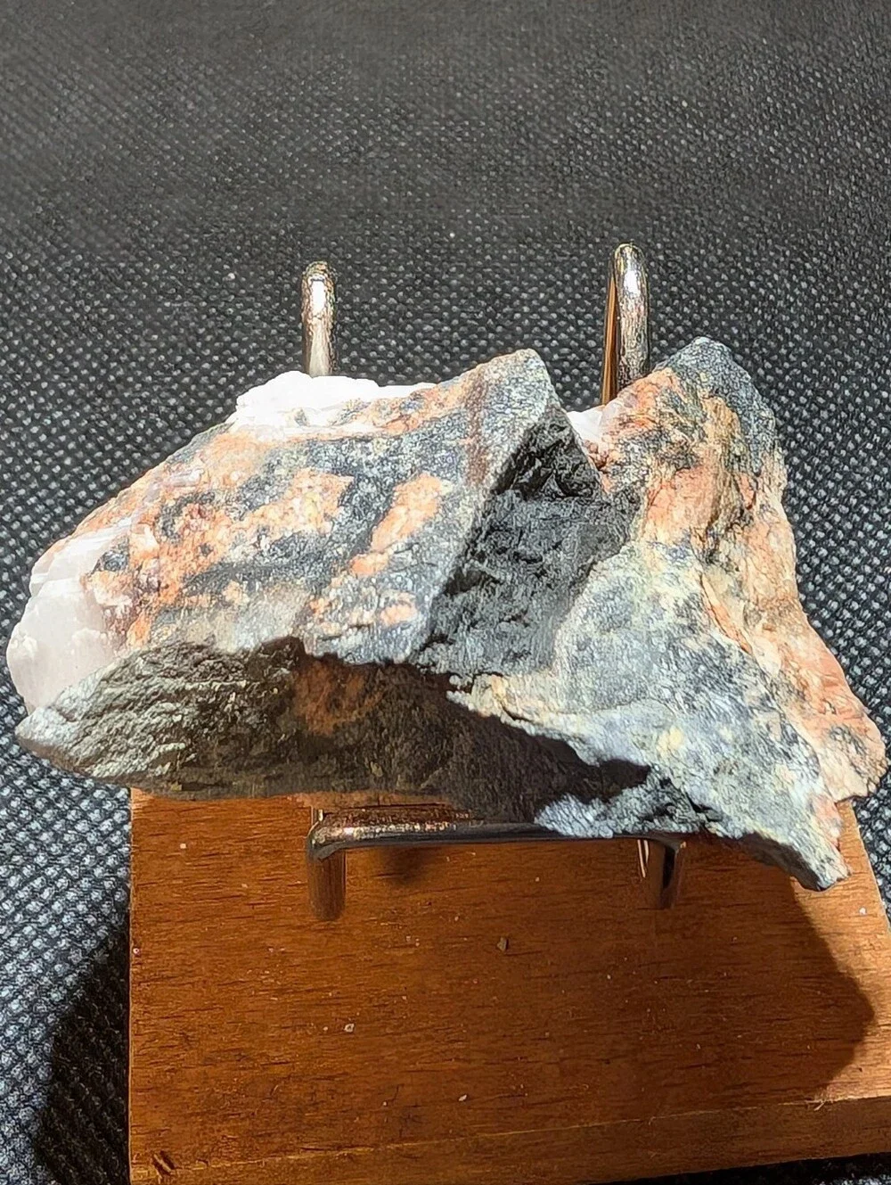 Raw Cleavelandite & Red Feldspar Specimen